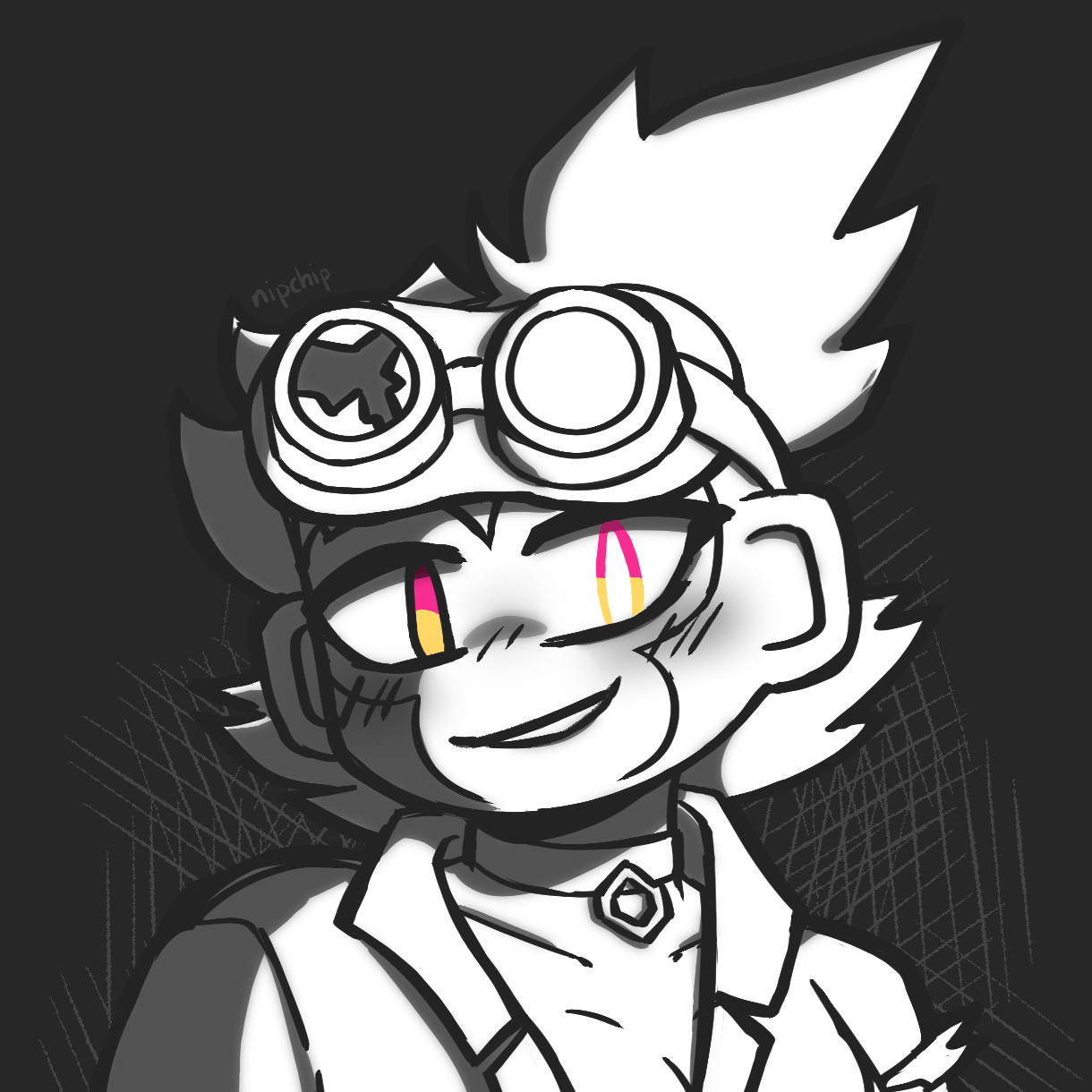 Transforming Tonic Kira, smiling slyly.